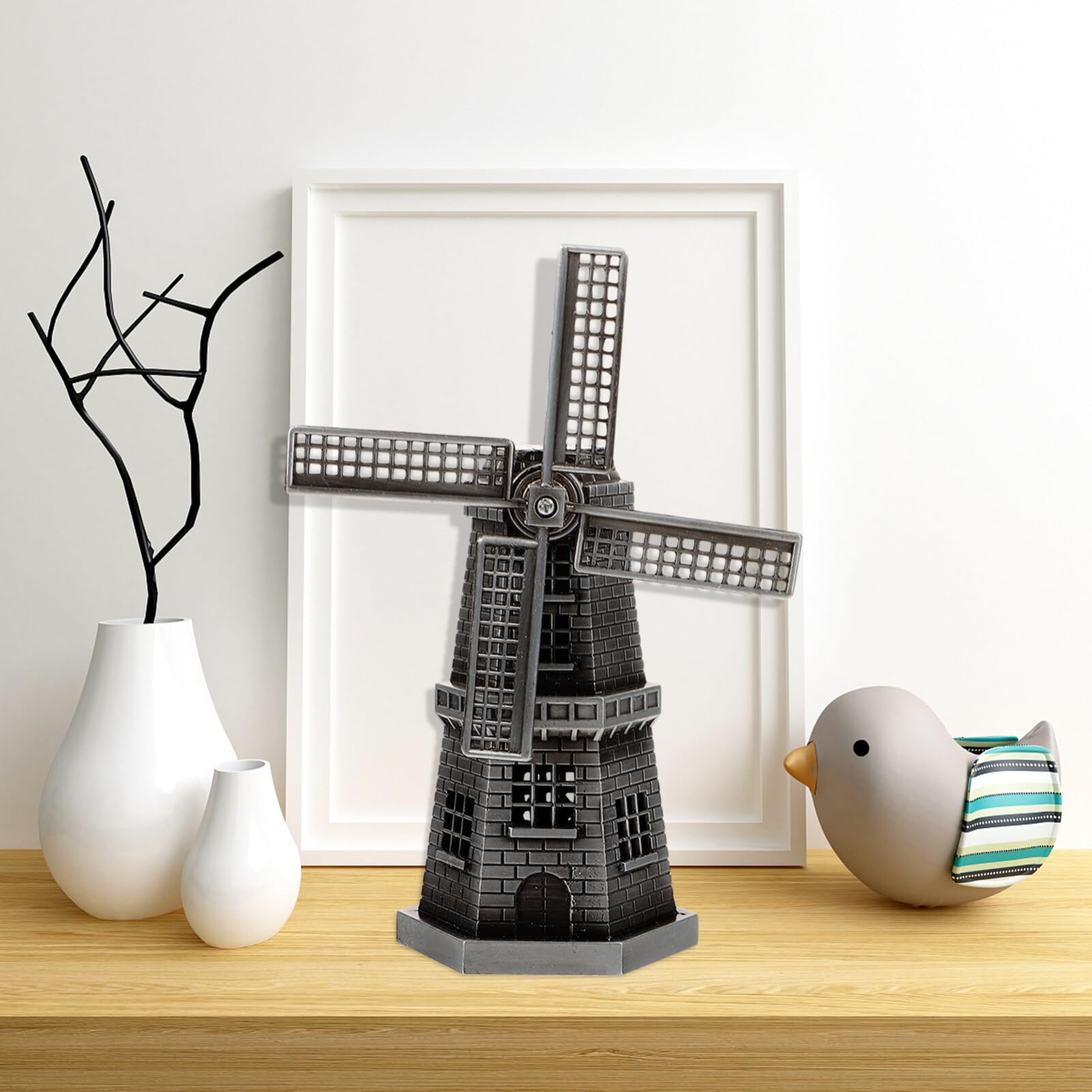 Luxshiny Décoration De Bureau Alliage De Modèle De Moulin à Vent Rétro Ornement Chic pour Maison Et Bureau pour Amateurs De Design Européen