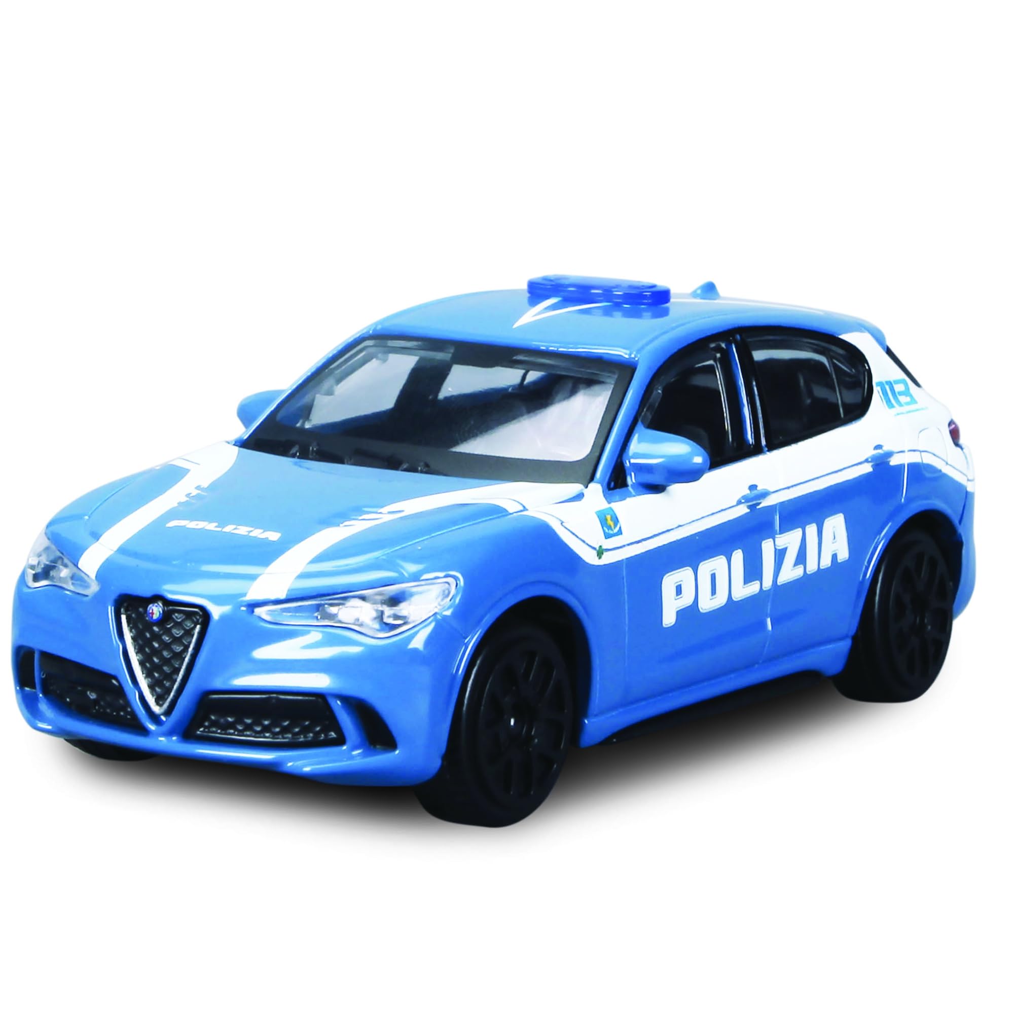 BBURAGO Auto Polizia Modellino Scala 1:43 Licenza Ufficiale, 3+