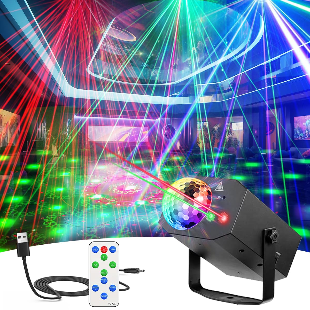 Les projecteurs de scène, les lumières stroboscopiques de DJ, les boules disco à LED et les télécommandes à commande vocale conviennent aux fêtes d'anniversaire, aux karaokés et aux réunions de famill
