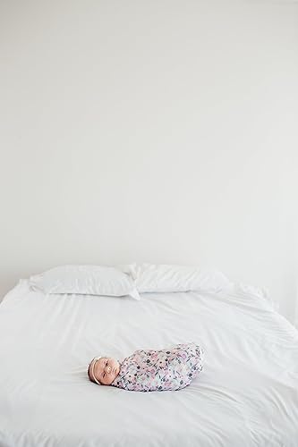 Miniatura 6 de Copper Pearl Manta grande de punto premium para bebé, manta de recepción floral Morgan