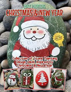 Rock Painting Christmas and New Year Collection of Stone Painting Design Ideas Inspired by Christmas & New Year: Rock Painting Christmas and New Year Design Image Gallery