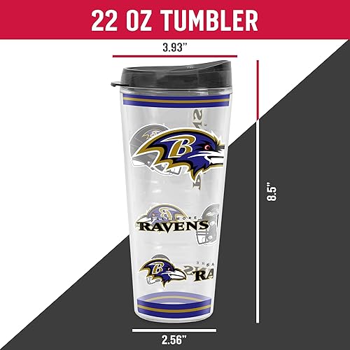 Miniatura 20 de Rico Industries NFL - Vaso de fútbol americano de doble pared, 16 onzas, tapa W