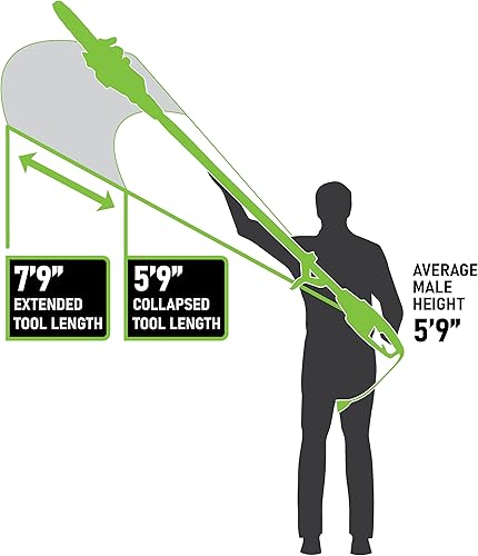 Miniatura 5 de Earthwise CVPS41008 Sierra eléctrica manual con cable, 2 en 1 convertible, 8 pulgadas, 6 amperios, 10 pulg.