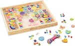 Melissa & Doug Created by Me! Bead Bouquet Deluxe Wooden Bead Set with 220+ Beads for Jewelry-Making Kits for Kids 4+ - FSC Certified