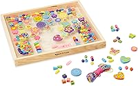 Vista 4 de Melissa & Doug Bead Bouquet, juego de cuentas con más de 220 cuentas de madera para fabricar joyas