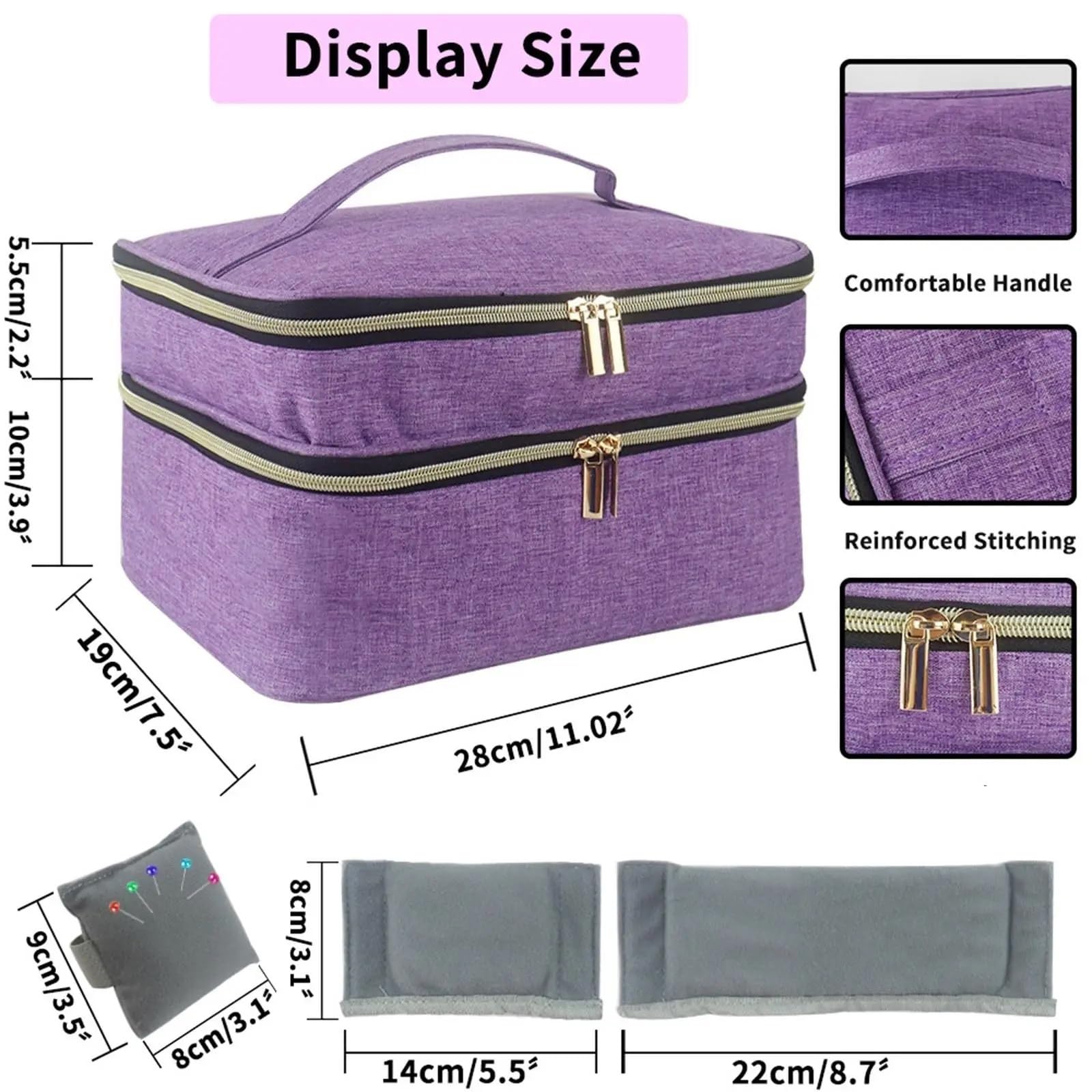 Organizzatore di archiviazione for cucito Forniture filo da ricamo Cestino for for bottoni