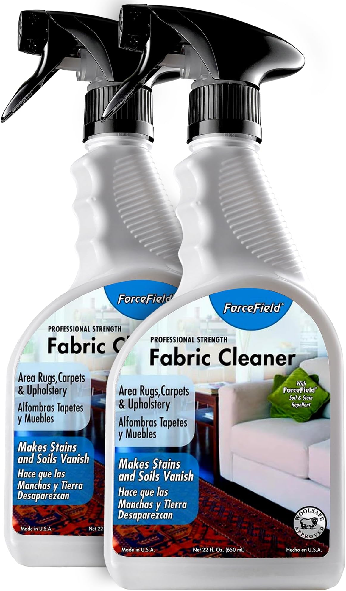 (2 Pack) - - Fabric Cleaner - Remove, Protect, and Deep Clean - 650ml (2 Pack)