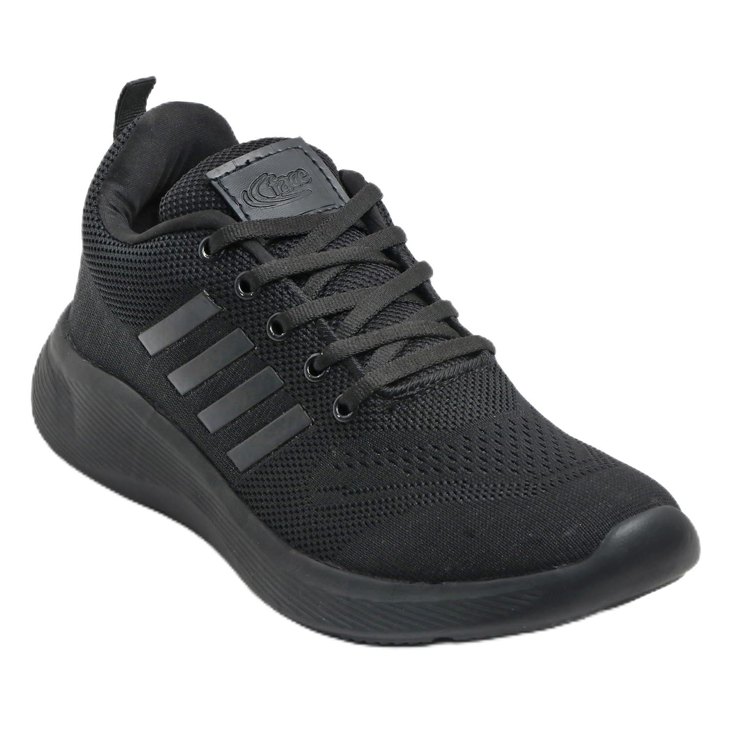 Memory Foam Mens Running Shoe | Sports,Gym,Training,Walking,Jogging,Casual | Lightweight & Comfortable | Loafer Sneakers Lace-Up Athletics Moccasins Slipon for Gent's & Boy's Black-picture-29