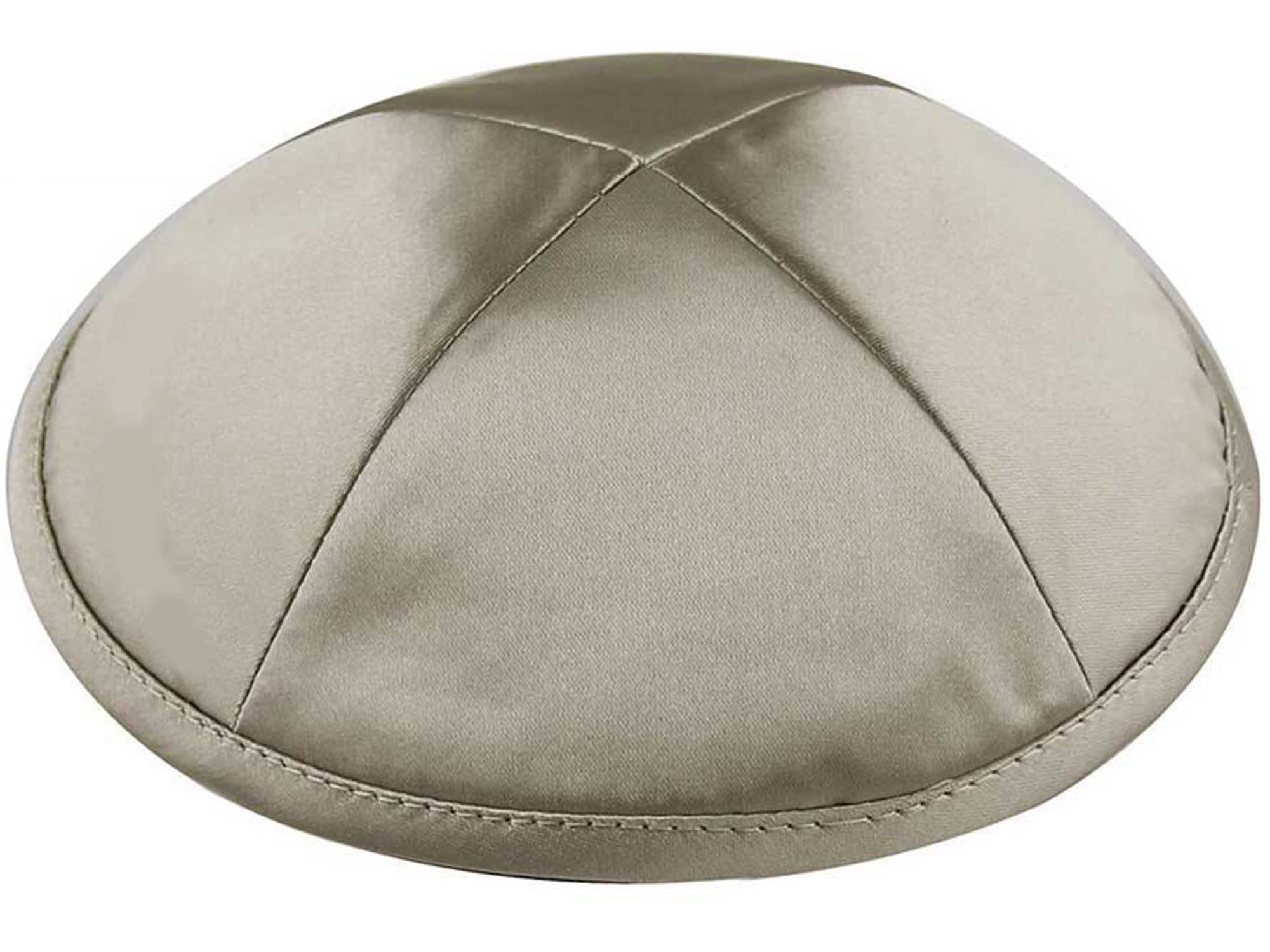 Zion Judaica Deluxe Satin Kippah Yarmulkes for Kids Teens &amp; Adults Skullcaps 6.25" Multi-Color Options 4 Panel Design