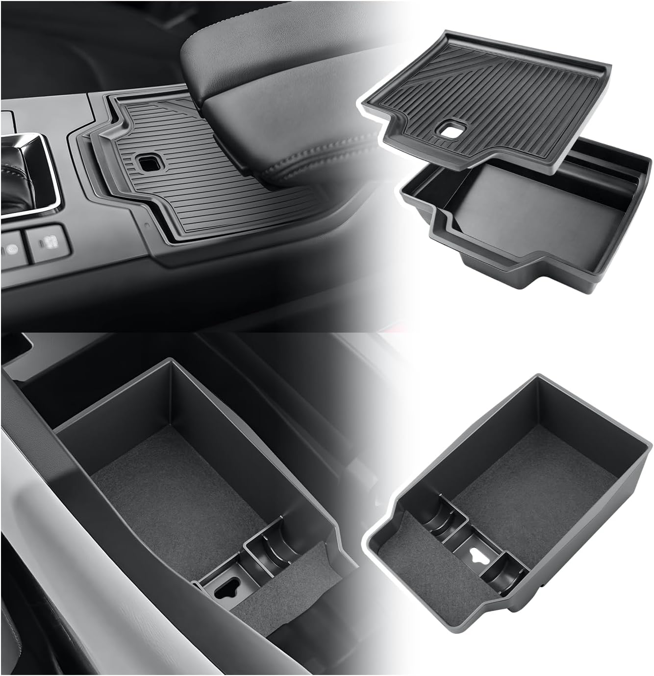 BIBIBO 2Pack for 2026 Mazda CX5 Center Console Organizer 2026 Mazda CX-5 Console Armrest Tray+Cup Holder+Wireless Privacy Storage Insert Organizer 2026 CX5 Accessories