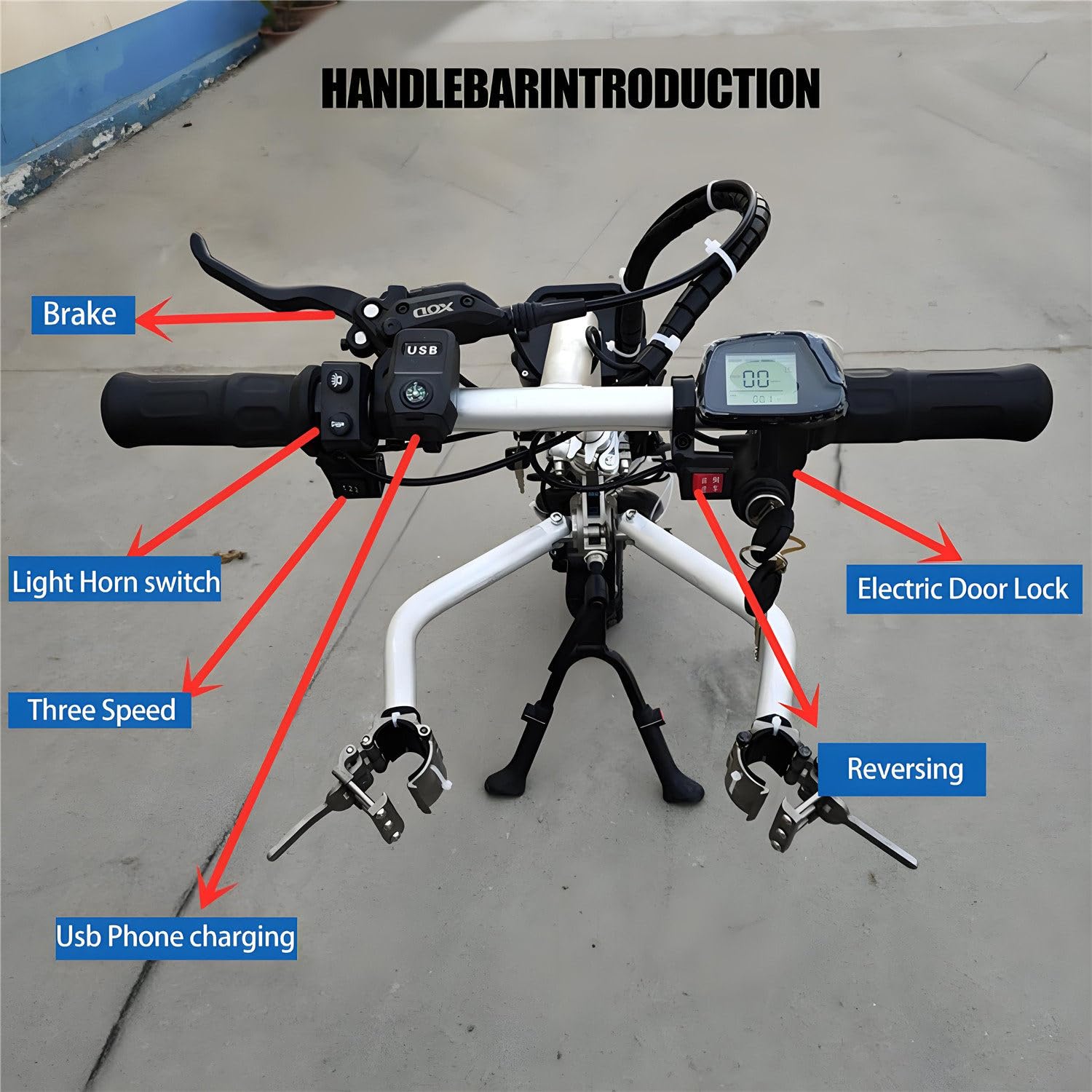Kit de conversión de silla de ruedas eléctrica con accesorio de bicicleta manual y dispositivo de tracción de tractor, motor de 500 W, rango de 62 km para una mayor movilidad