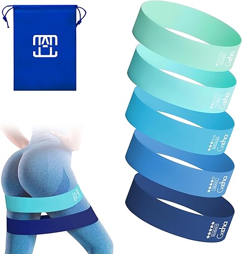 GOCHA Gadgets Juego de bandas de resistencia 5 niveles de bucle de resistencia Bandas elásticas de fitness para ejercicio, gimnasio, yoga,