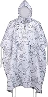 Vista 3 de Poncho de lluvia de camuflaje, abrigo impermeable multiusos