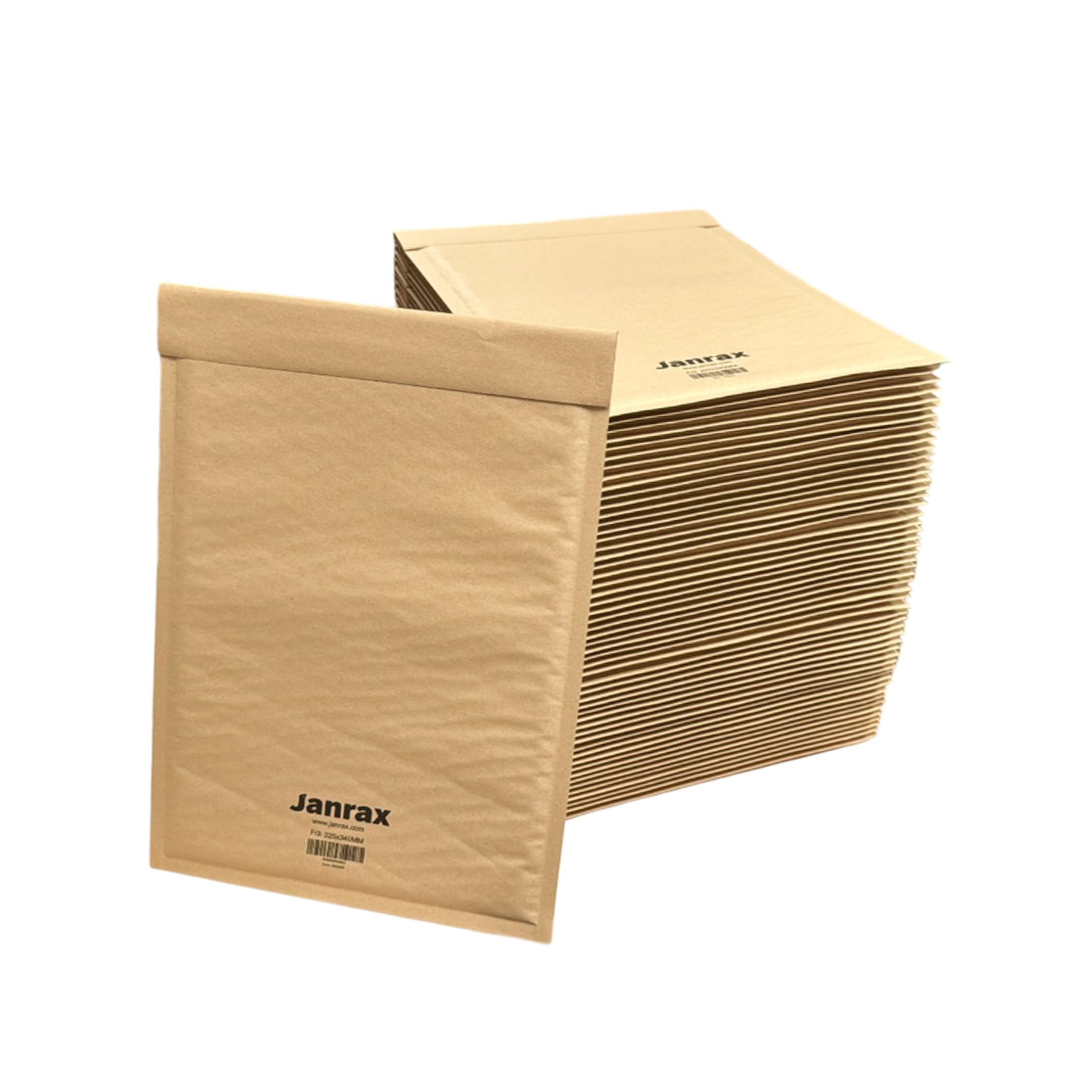 Pack of 100 Bubble Lined Size 3/F Padded Brown Postal Envelopes by Janrax