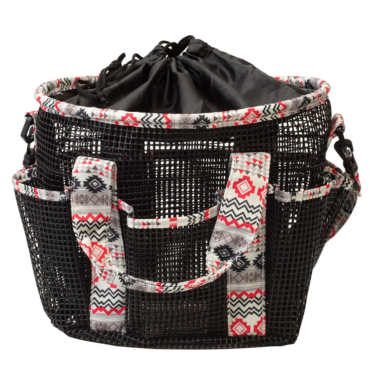 Weaver Equine Mesh Grooming Bag - Crimson Aztec -1