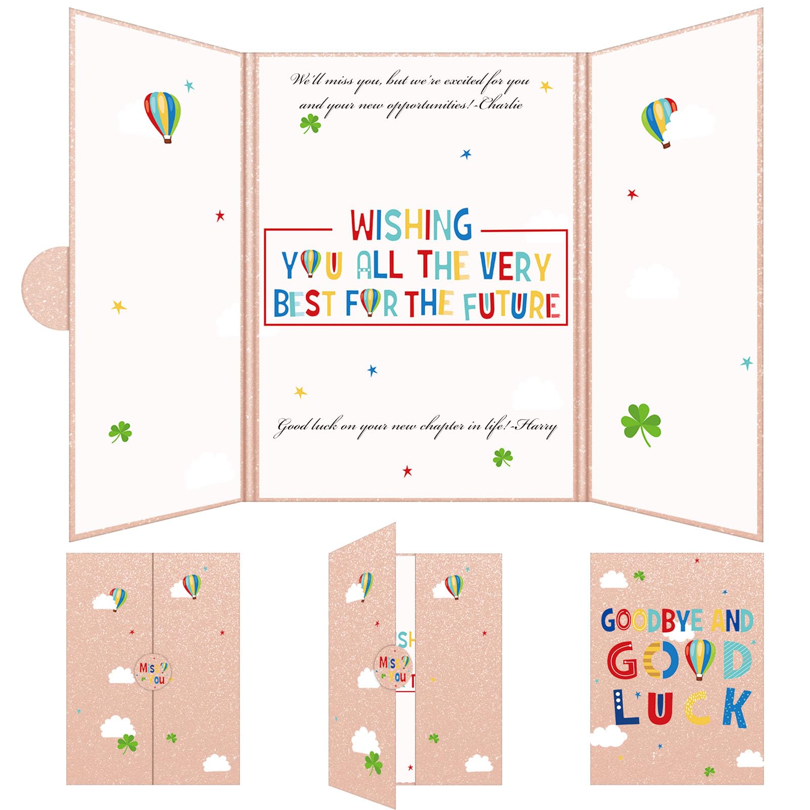 Outus 50th Birthday Decorations for Men Black Gold Happy Fifty Guest Book Centerpieces Cheers to 50 Years Old Party Supplies Sign in Book Celebration