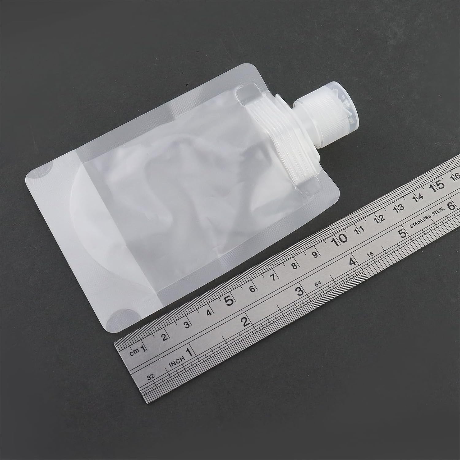 Antrader Travel Pouch for Toiletries, 10Pcs 50ml Flip-cap Liquid Containers image 4