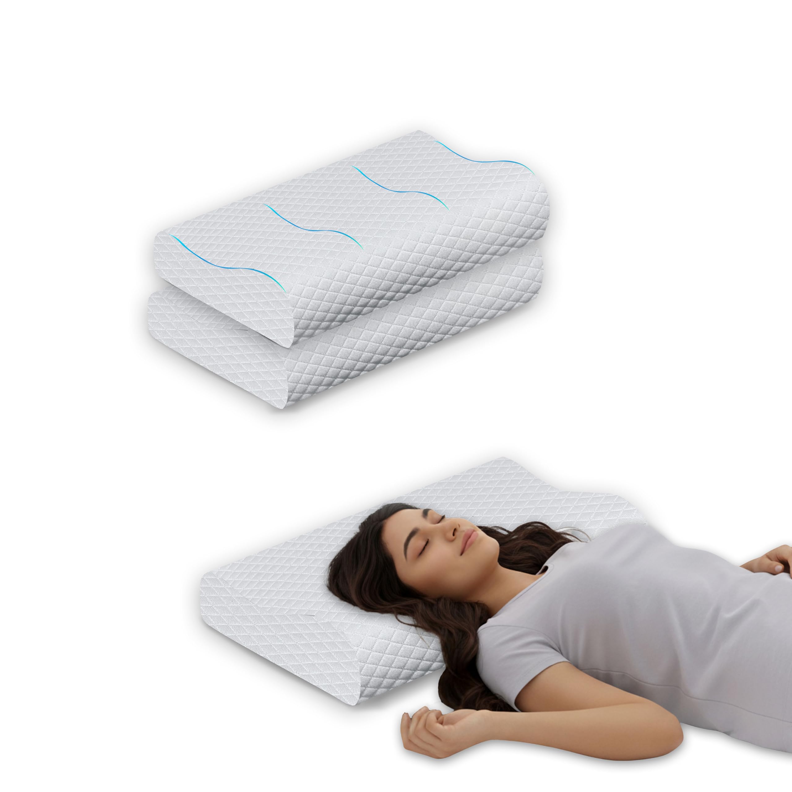 Cervical Roll Pillow - Neck Support & Spinal Alignment -15 Cervical Roll Pillow - Neck Support & Spinal Alignment -15