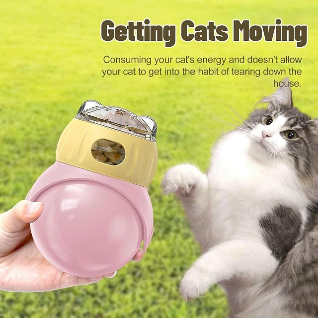 Foto 7 de 7 de Veftsvy Búho Juguete Inteligente para Gatos, Pelota de Comida para Felinos
