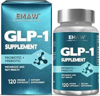 GLP-1 Supplement, 120 Capsules GLP-Activate with CFU Multi-Strain Probiotics Benefit Gut Digestion and Overall Health, Metabolic Support & Immune Health for Men & Women