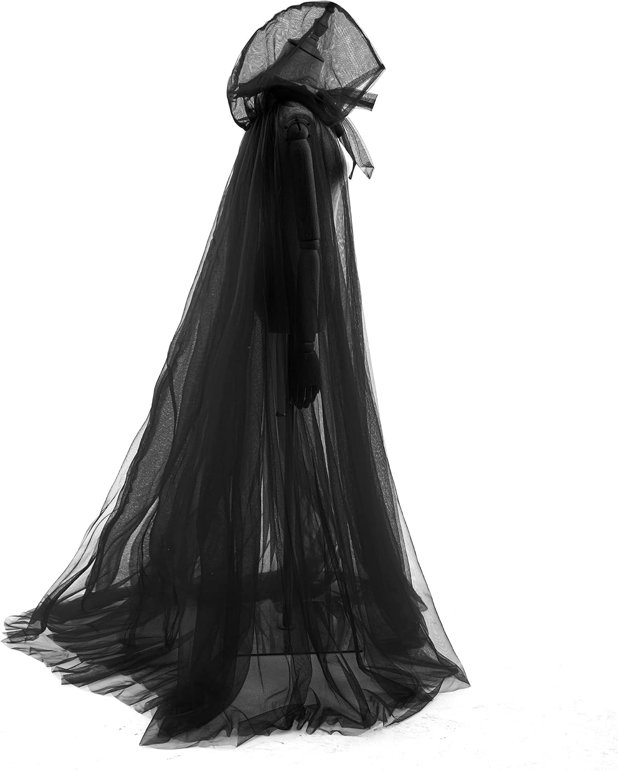 Tremour Haunted Hooded Cape Ghost Costume Capes for Women Bride Hooded Cape Cloak