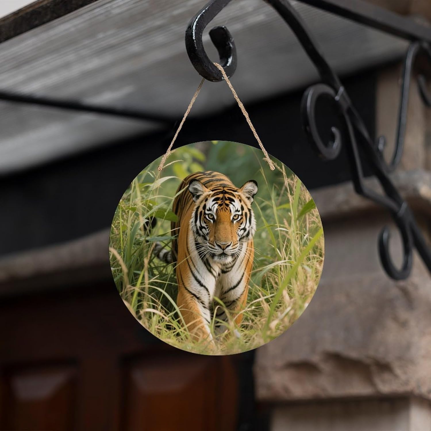 Tigers Lurking in The Bushes Painting Wood Painting
