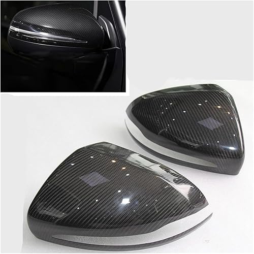 Mirror Cover Compatible for Mercedes-Benz W464 W463A G-Class Wagon C292 GLE X166 2019-2022 Carbon Fiber Exterior Rear View Cap Shell Add On