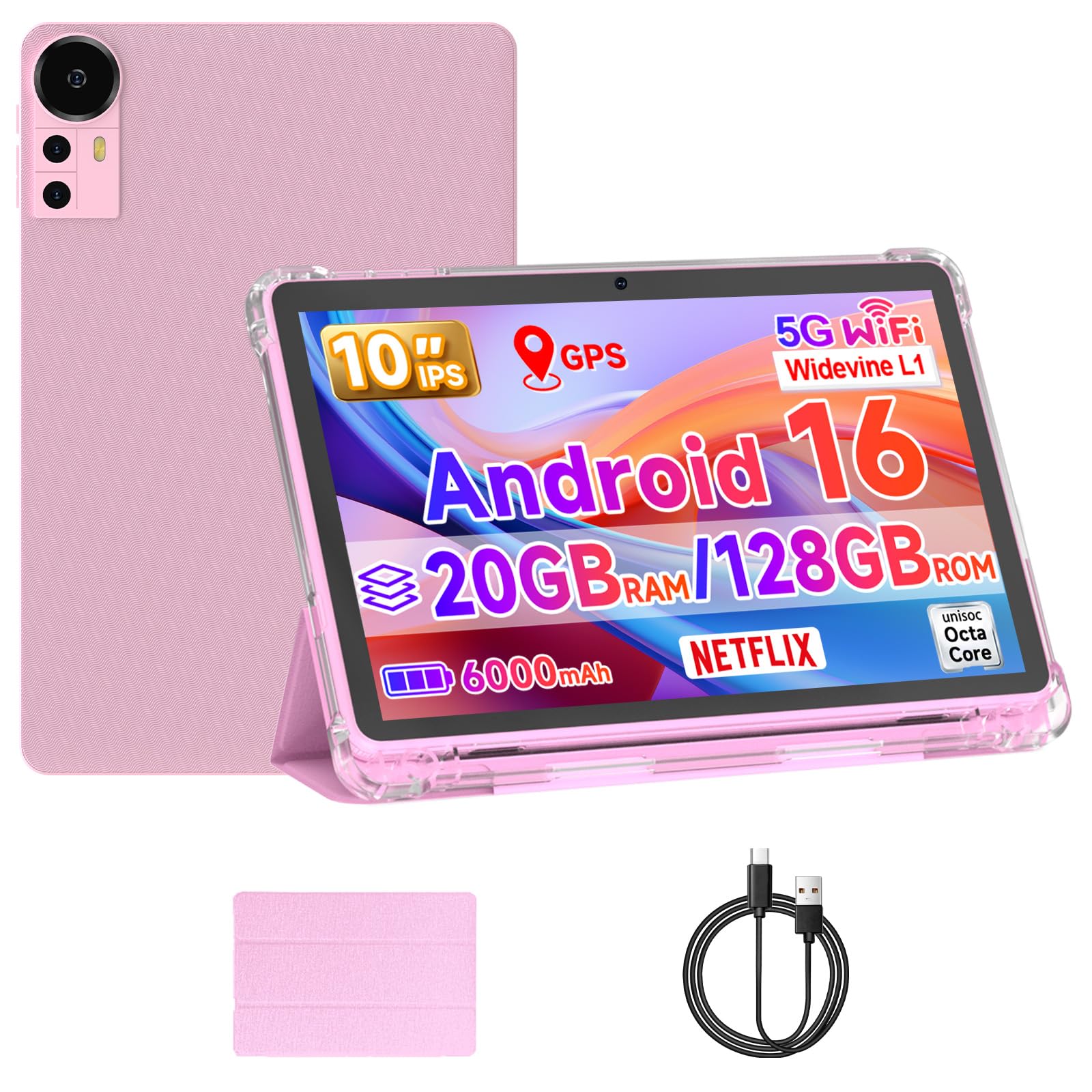 Amazon.com : ICONLINK 10 Inch Tablet Android 16 Tablets with Case