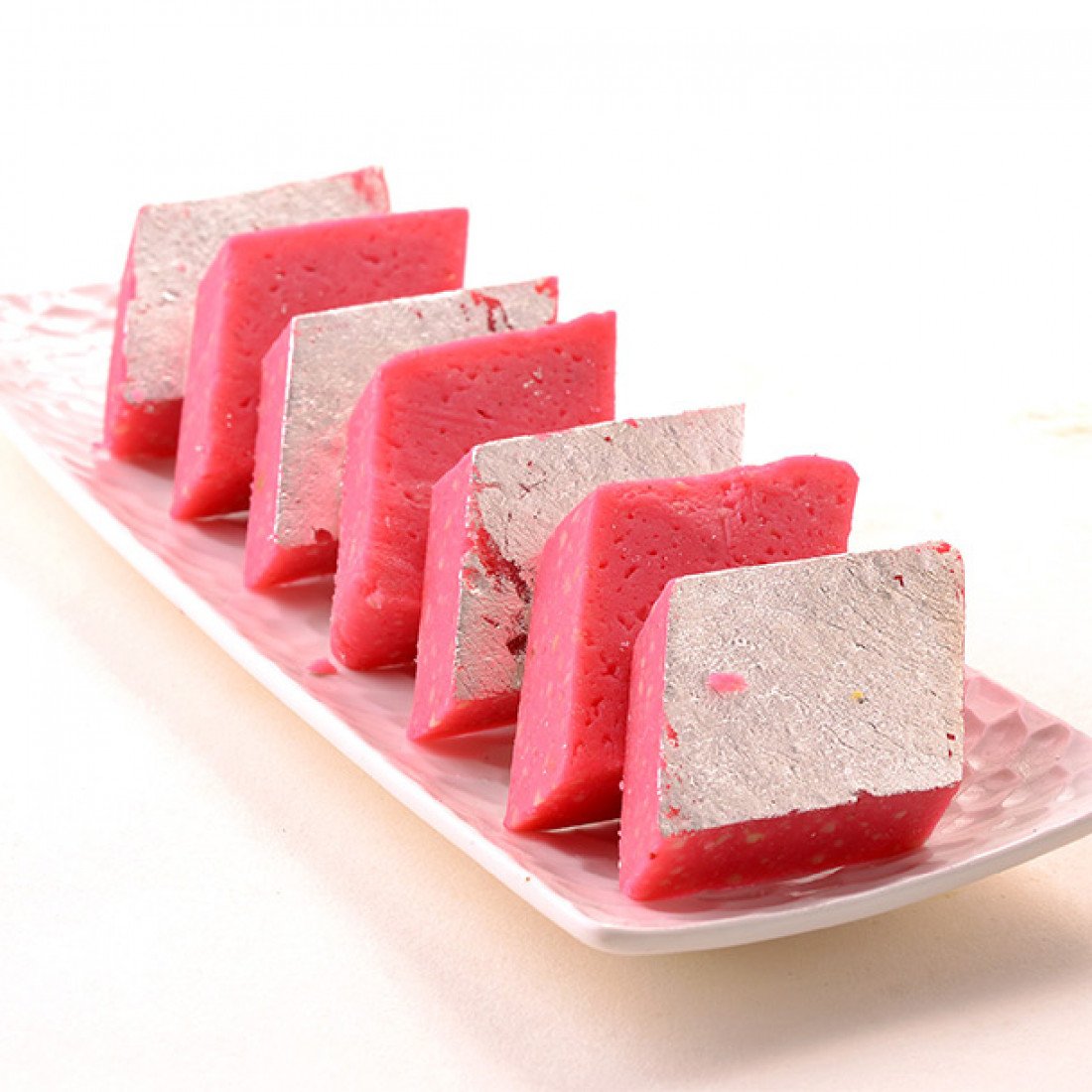 Kandoi Bhogilal Mulchand (Ahmedabad) Strawberry Katli Fresh Indian Sweet Mithai