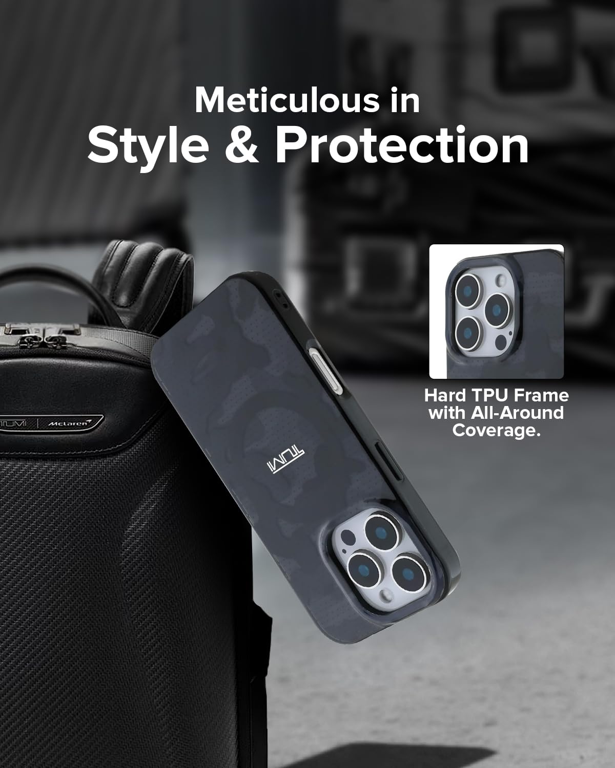 お値下げTUMI MagSafe対応シリコンケース iPhone16 Pro MagSafe Wallet iPhone 16 Pro Max Case | Tumi CA