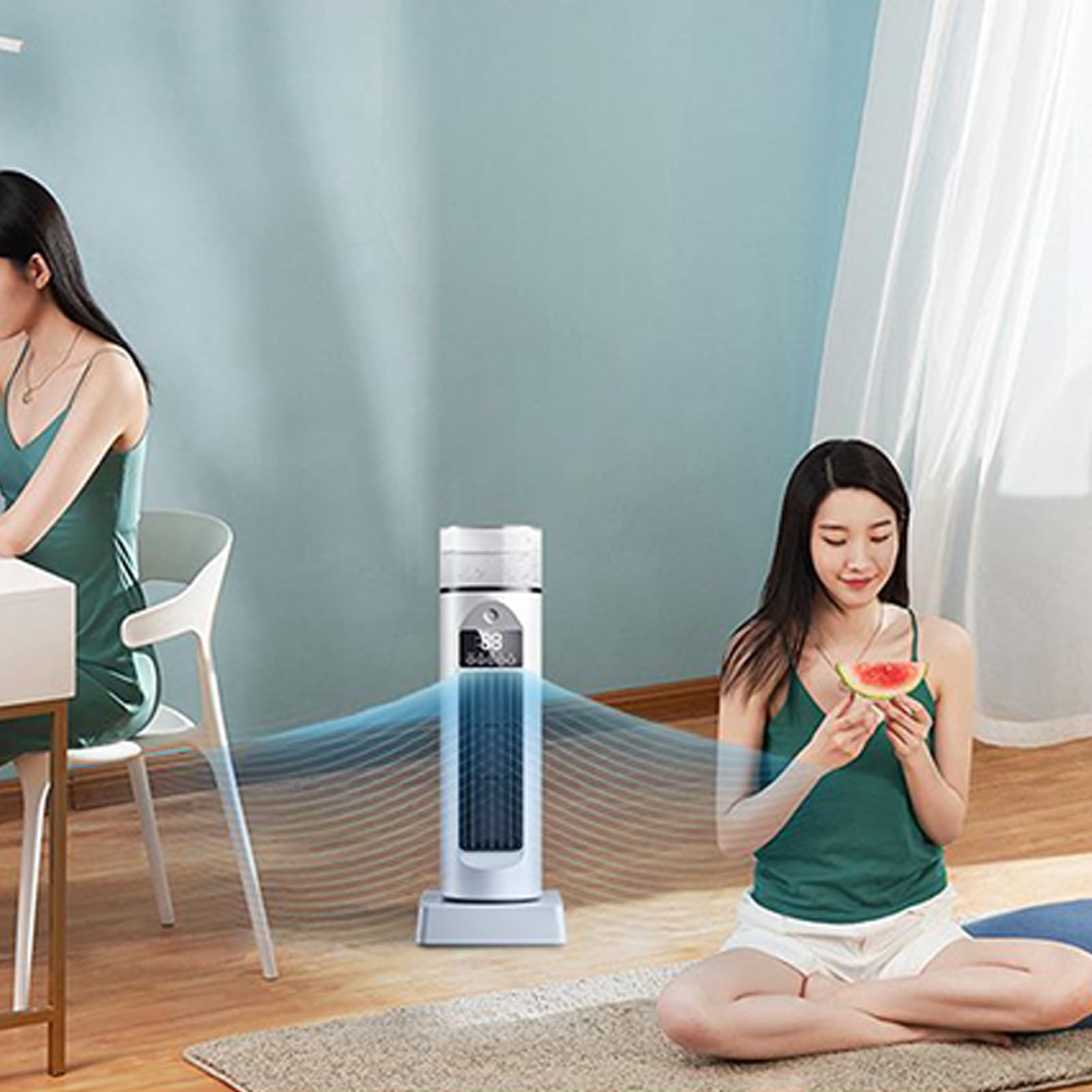 Condizionatore d'aria personale Portatile Personale Senza Pale Velocità | Ventilatore Raffreddante, Raffrescatore d'Ambiente Per Camera Da , Soggiorno E Ufficio