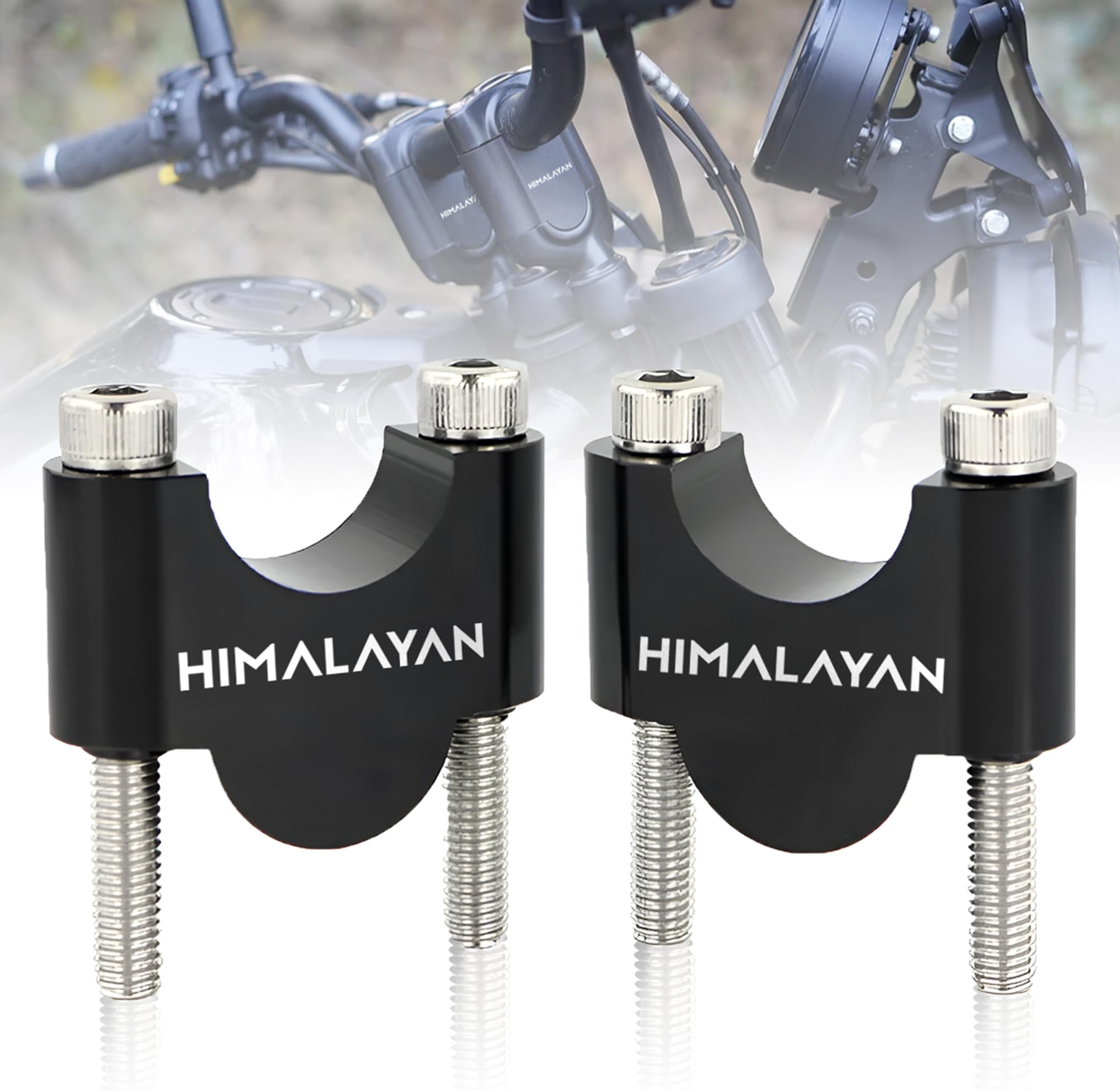Bike Handlebar Riser Kit | Handle Height Raiser Clamp For Comfort & Control Compatible With Royal Enfield Himalayan 450