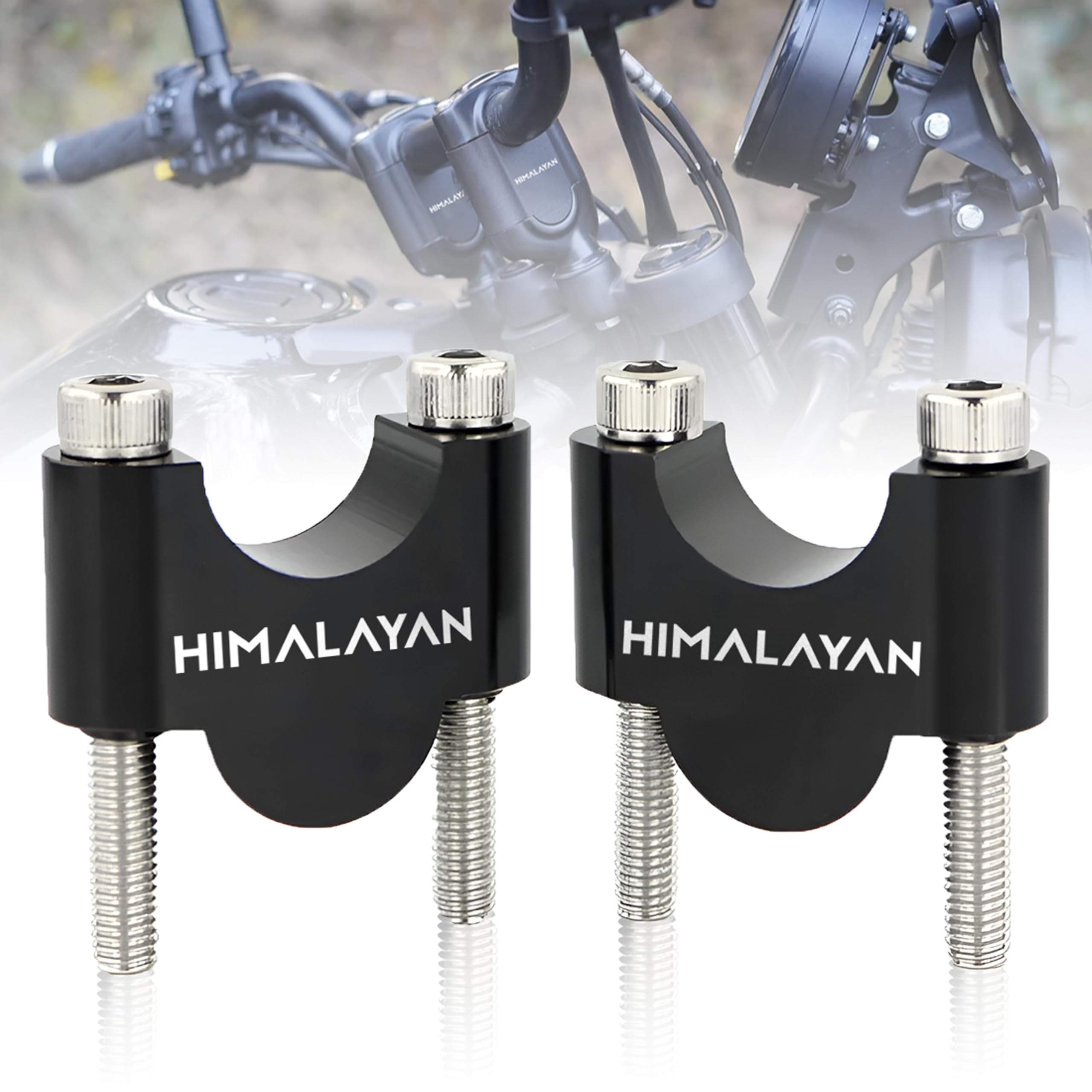 Bike Handlebar Riser Kit | Handle Height Raiser Clamp For Comfort & Control Compatible With Royal Enfield Himalayan 450