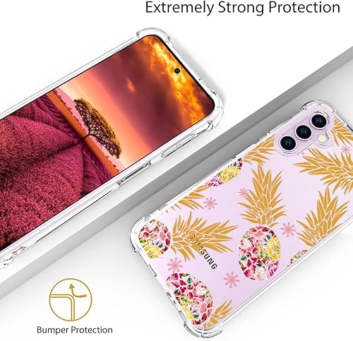 Miniatura 6 de Samsung Galaxy S23 Plus + Case Cute Pineapple Clear para mujeres y niñas, bonita funda de silicona transparente para teléfono, diseño de piñas,