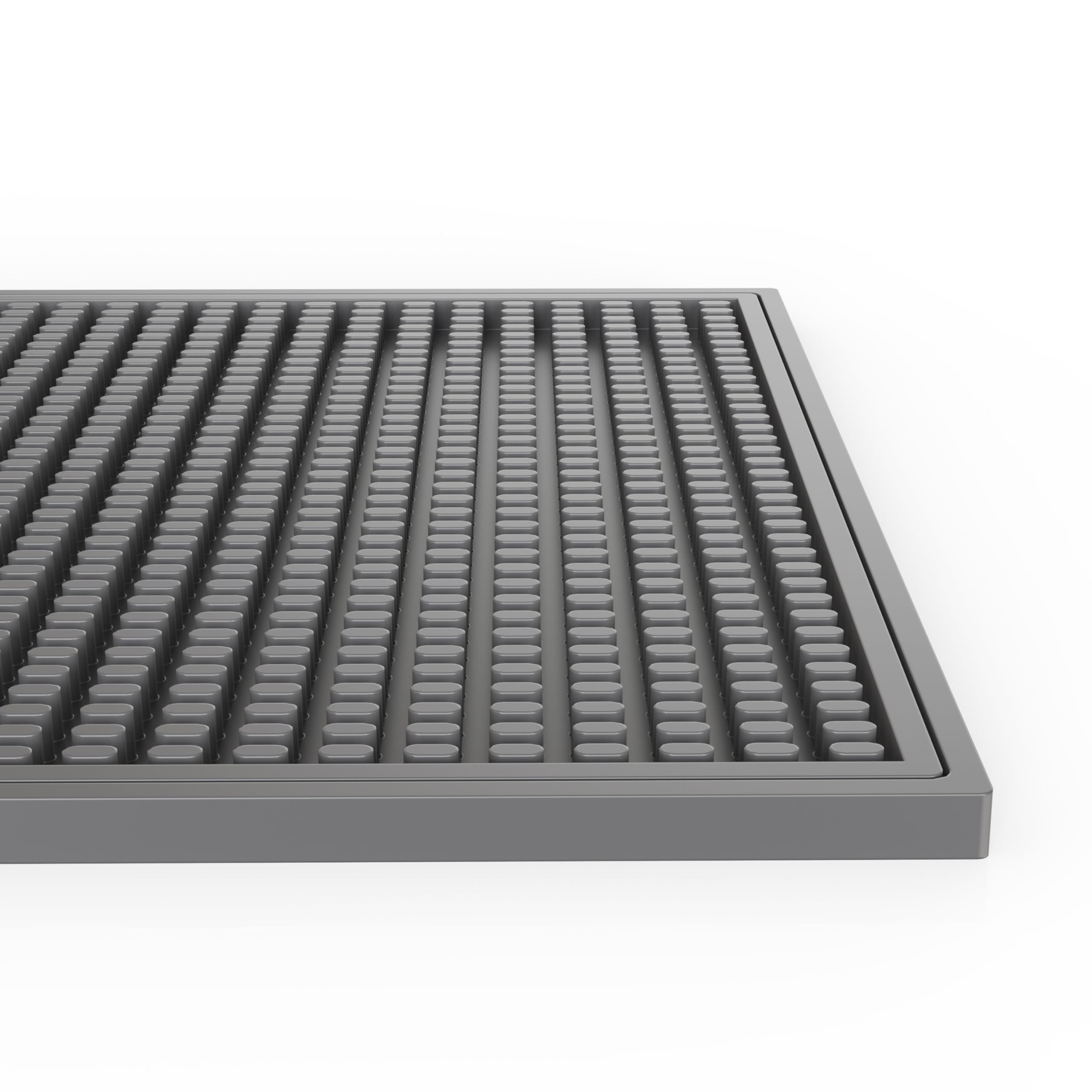Tapete de secado de platos de 18x12 pulgadas con base de silicona para barra de bar y cafetería