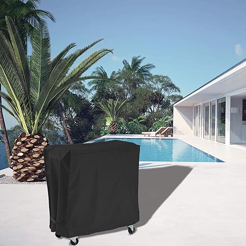 Miniatura 6 de AKEfit Funda impermeable para carrito de patio, funda impermeable para carrito de hielo para patio de 65-80 cuartos de galón, 43 pulgadas de largo x