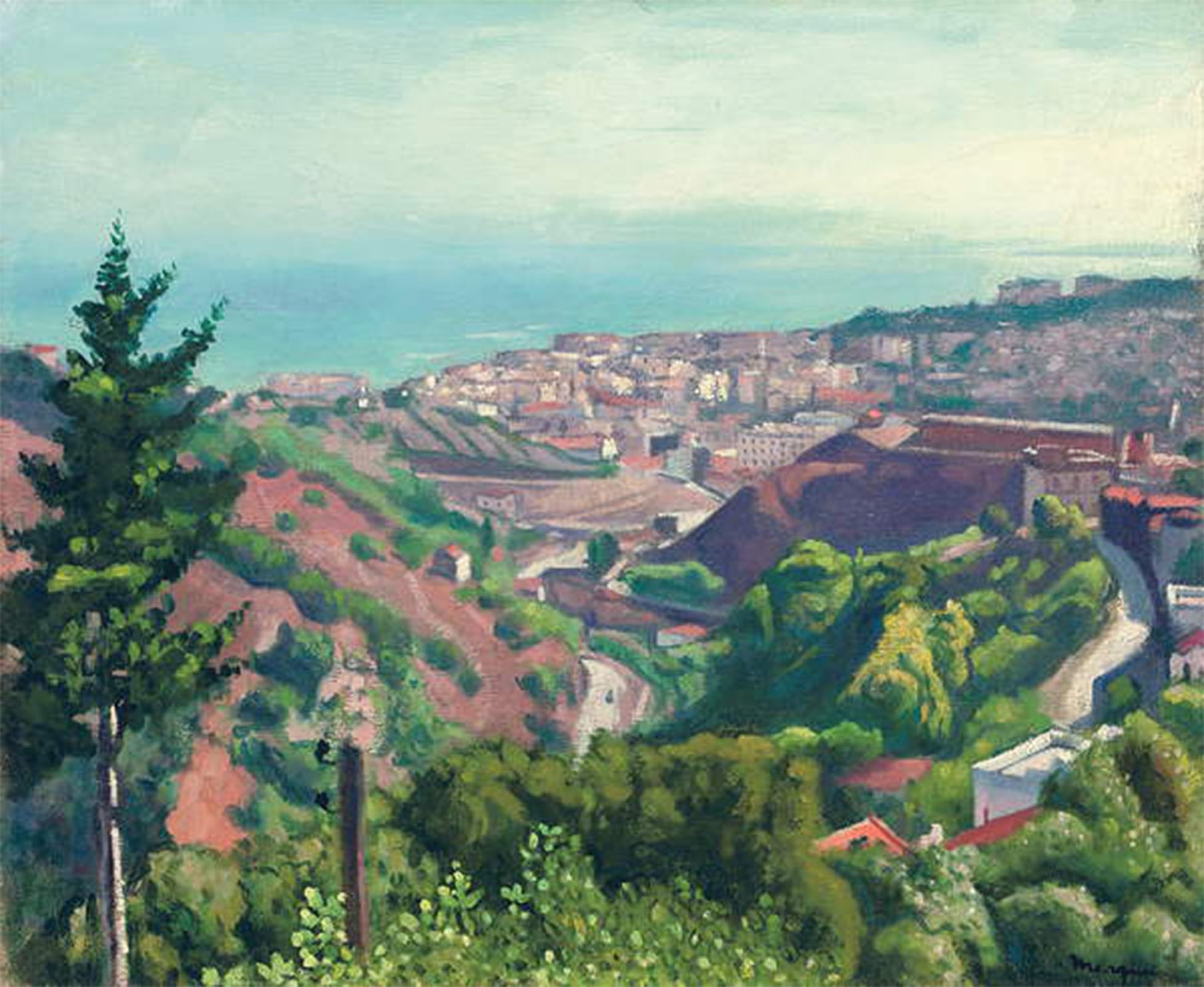 POSTERIIk Vintage Print Pop Art Landscape Artwork Beautiful Day by Albert Marquet Art Prints for Office Home Decor 60x90cm
