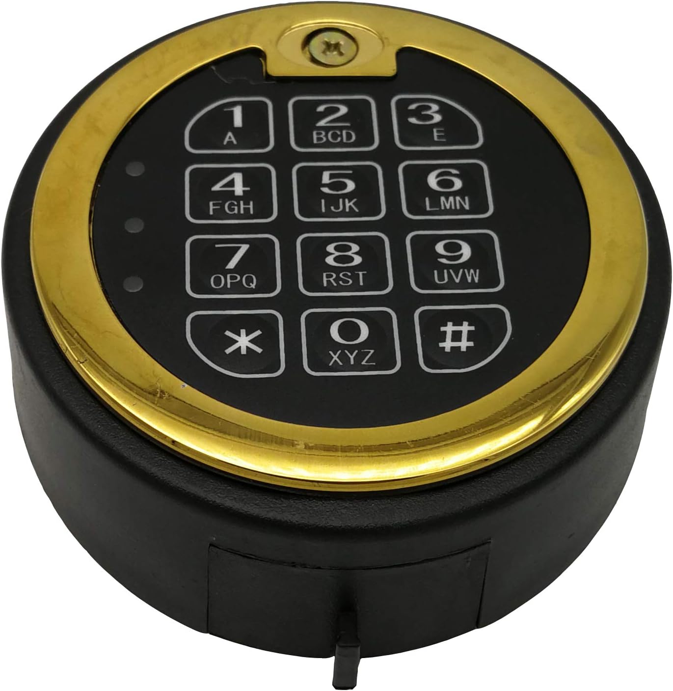 YOSEC Gun Safe Lock Replacement, elecctronic Safe Lock 5 User Code and 1 Master Code with 0-59minites time delay Brass