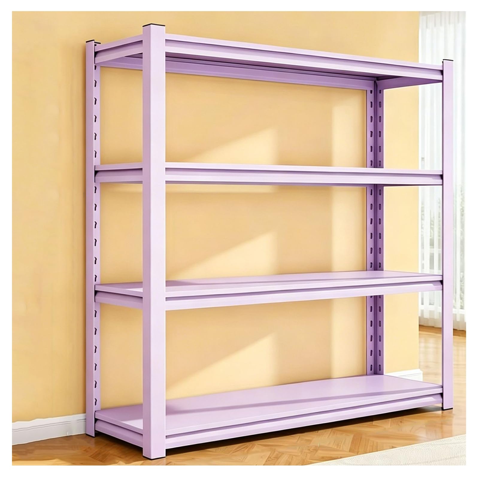 Scaffali in Metallo per Garage Scaffale Garage Regolabile Scaffalatura Metallo Scaffale Salvaspazio Scaffali per Carichi Pesanti 4 Tiers H 118cm L50 x W30cm