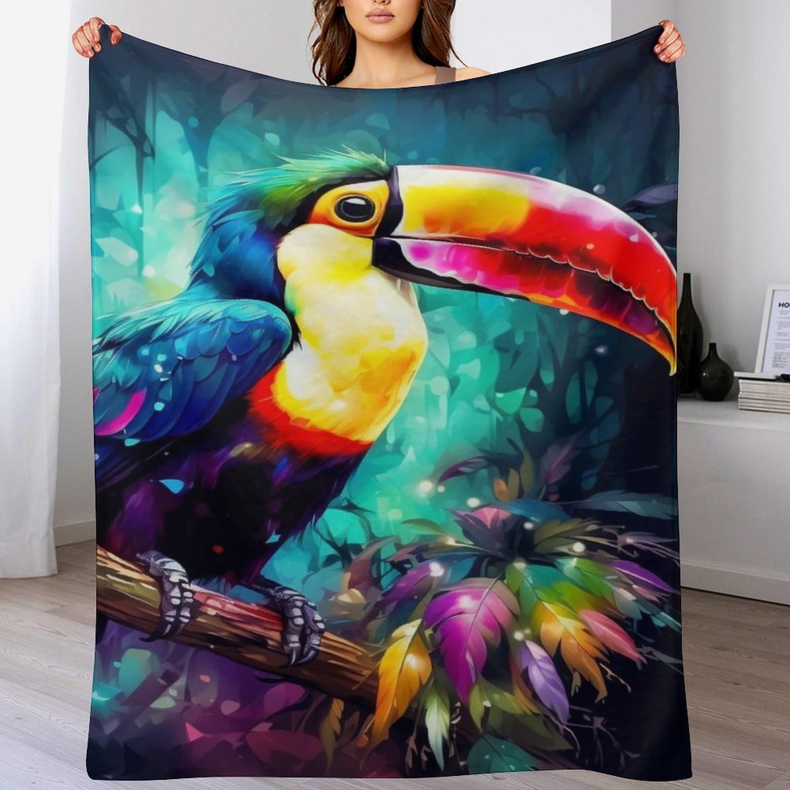Couverture hypoallergénique Toucans tissu respirant anti-acarien