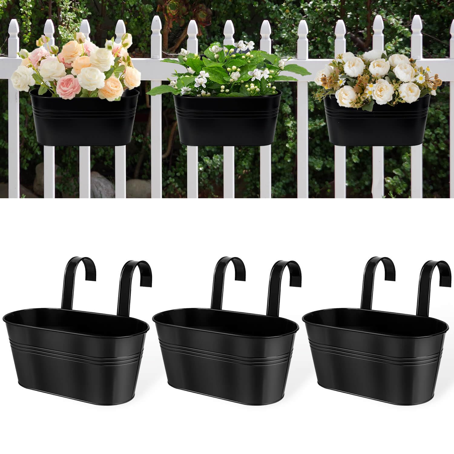 vensovo 11 Inch Railing Planter Box