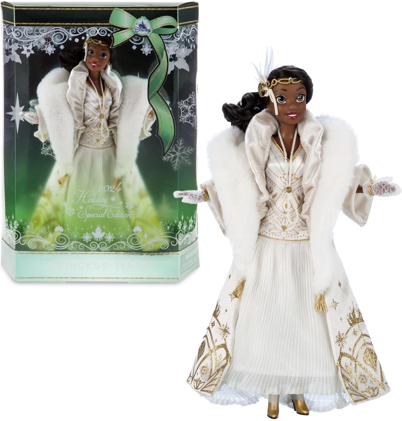 Disney Store Official Tiana 2023 Holiday Special Edition Doll The Princess and The