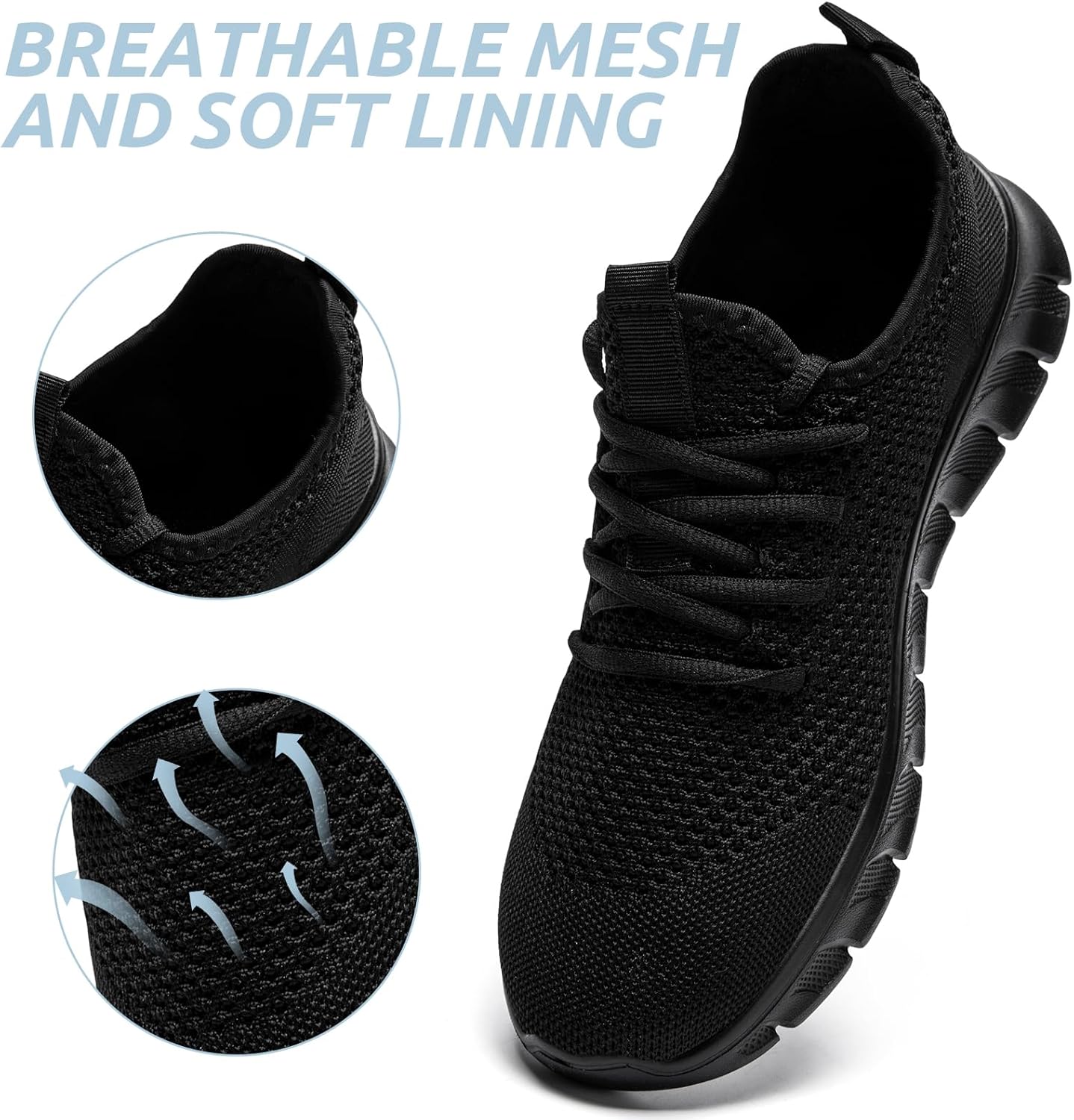 Womens Tennis Sneakers Slip on Walking Shoes Running Gym Non Slip Work Workout Casual Fashion Sports Athletic Zapatos para Mujer - Image 4