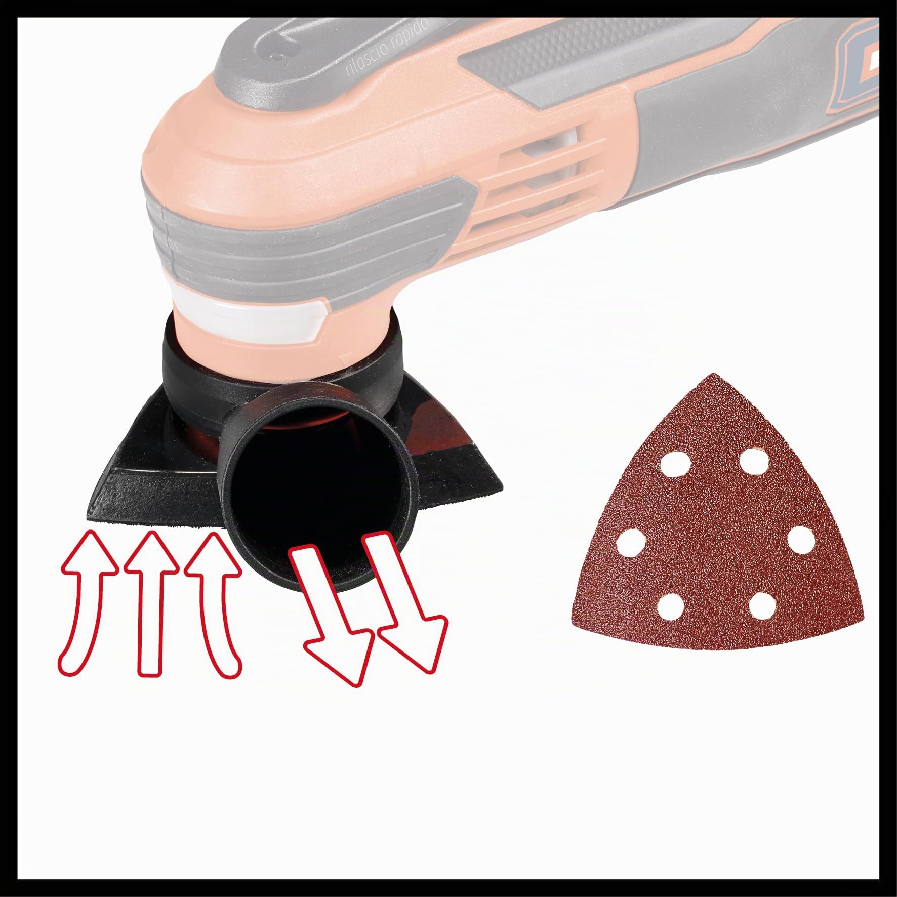 Einhell Utensile multifunzione TE-MG 350 EQ (350 W, da 22.000 a 40.000 min^-1 numero di vibrazioni, luce LED, chiusura a sgancio rapido, custodia e accessori)