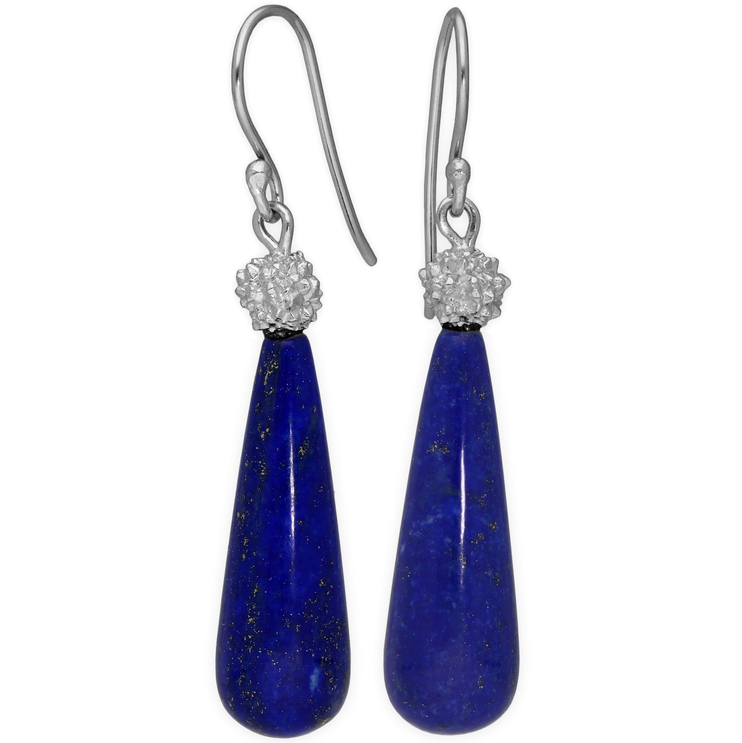 EMMANUELA handcrafted for youPendientes colgantes de 925 plata de ley hechos a mano pendientes de lapislázuli pendientes de boda hipoalergénicos pendientes de lágrima azul inusuales pendientes colgantes regalo para ella