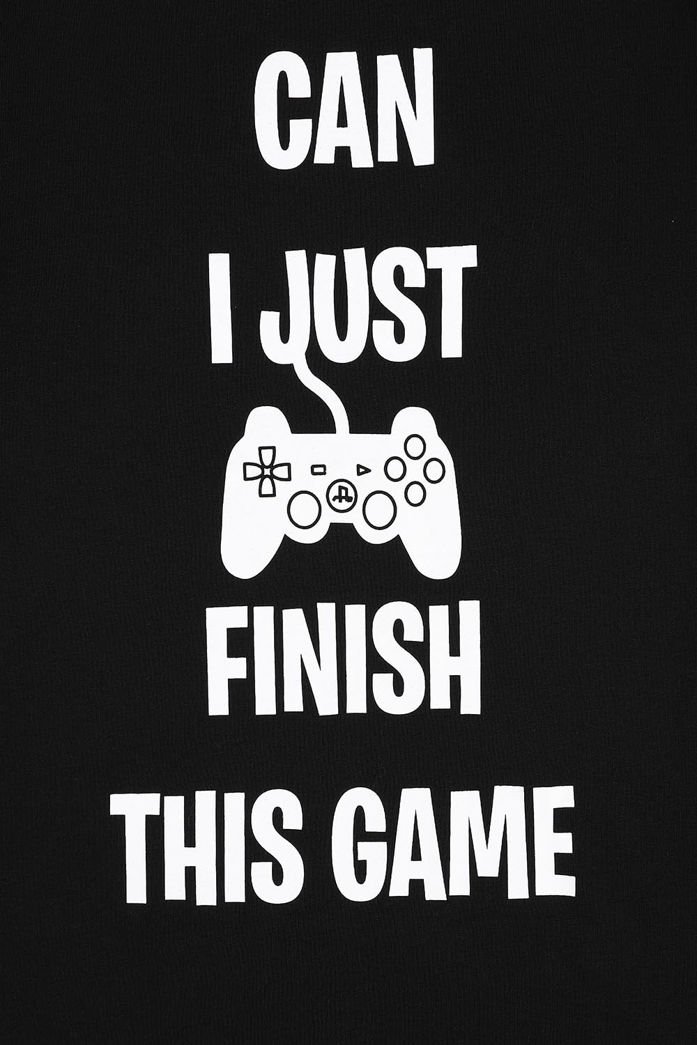 ThePyjamaFactory Can I Just Finish This Game Short Black Grey 2 Pack Boys Pigiama Set PJs For Kids