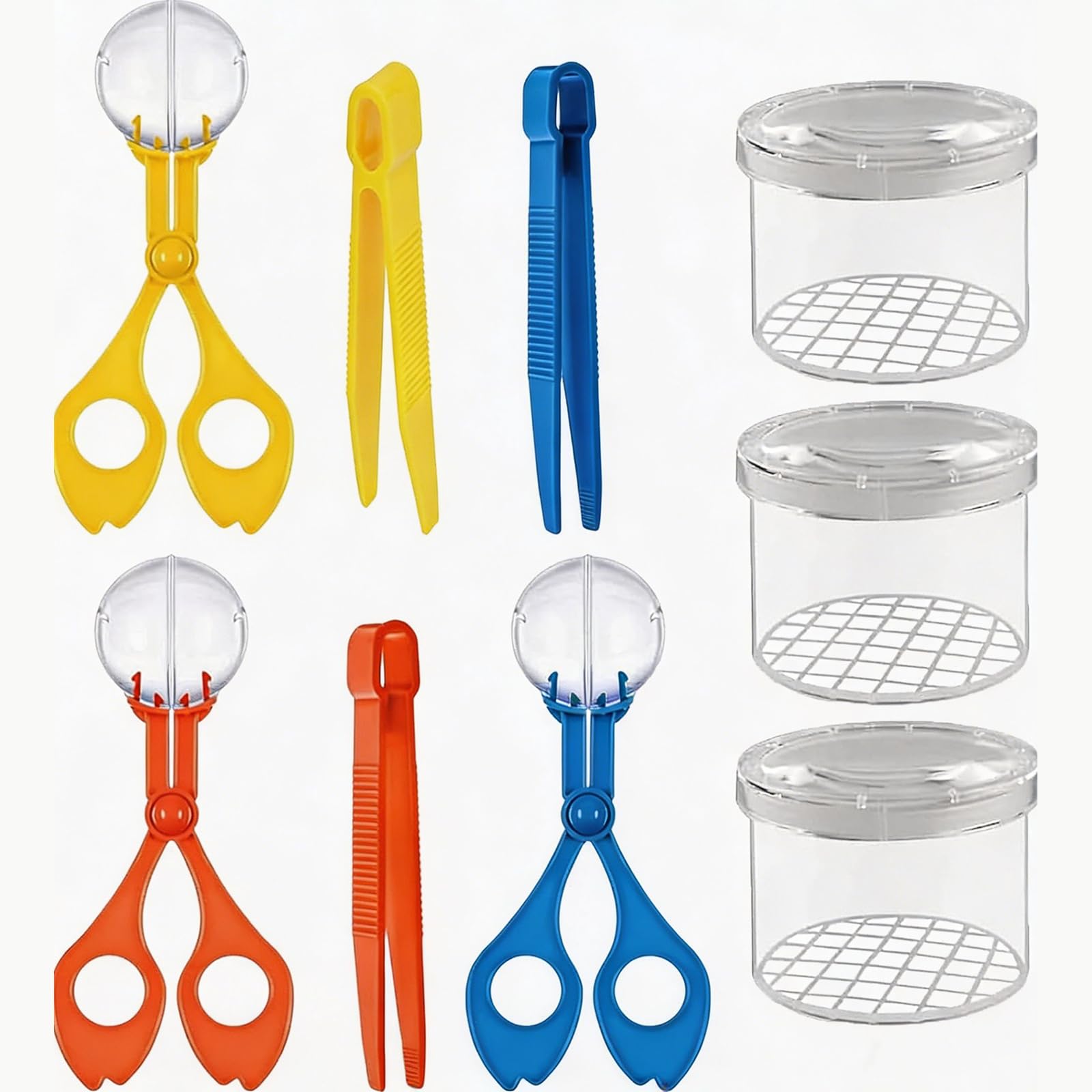 3-Piece Set Bug Hunting Kits For Children, Bug Catcher For Kids, Bug Hunting Kit, With Transparent Observation Boxes, Suitable for Outdoor Exploration Set For Children’S Nature Adventures