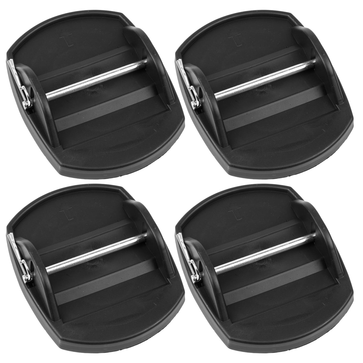 Moritz® Lot de 4 plaques d'appui pour caravane avec broche métallique