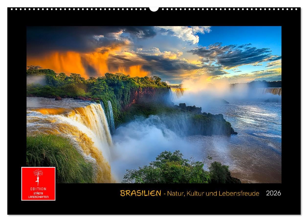 Brasilien - Natur, Kultur und Lebensfreude (Wandkalender 2026 DIN A2 quer), CALVENDO Monatskalender: Ein Land voller Rhythmus, Farben und Schönheit. (CALVENDO Orte)