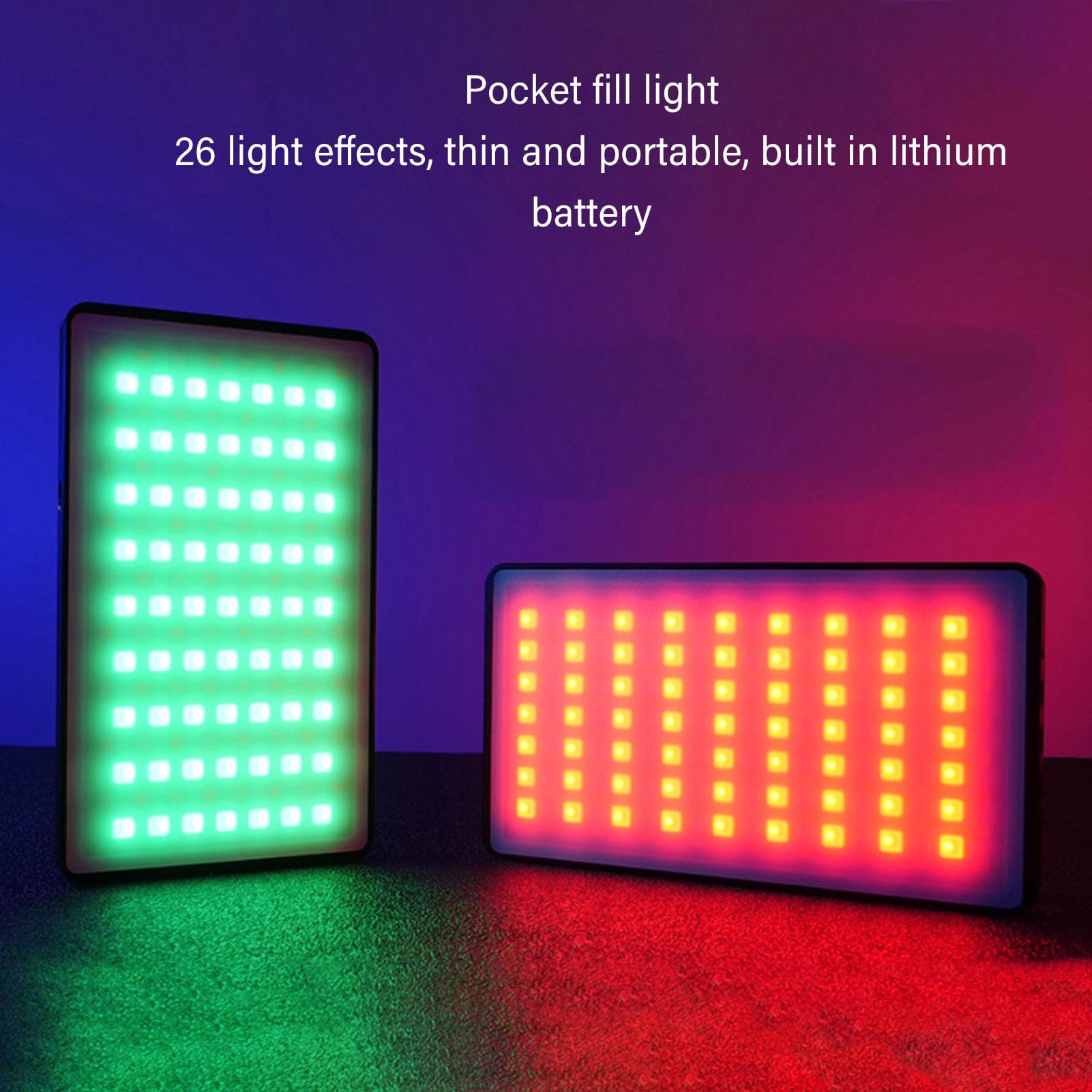 Jectse Telefon-LED-Licht, 2500 Bis 9000 K Vollfarbe 140 RGB Selfie-Licht, Einstellbare Helligkeit 3000 MAh Wiederaufladbare Clip-Videoleuchte für Selfies, Make-up, TikTok,